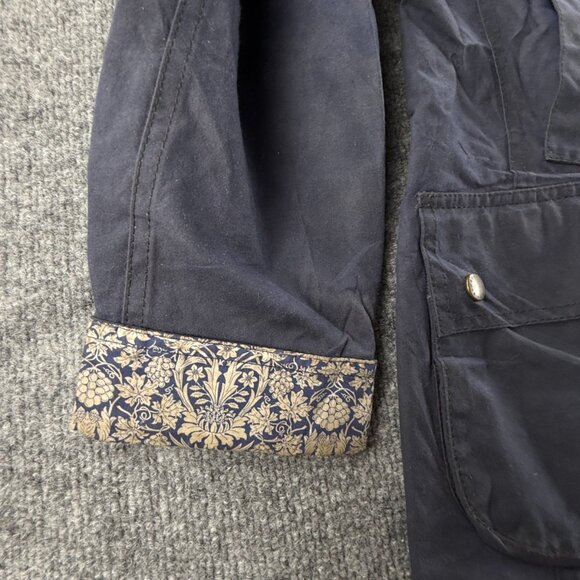 Barbour Waxed Jacket Women Full Zip Ladies Wax Cotton Templates Size 6 US Canvas - Picture 11 of 16
